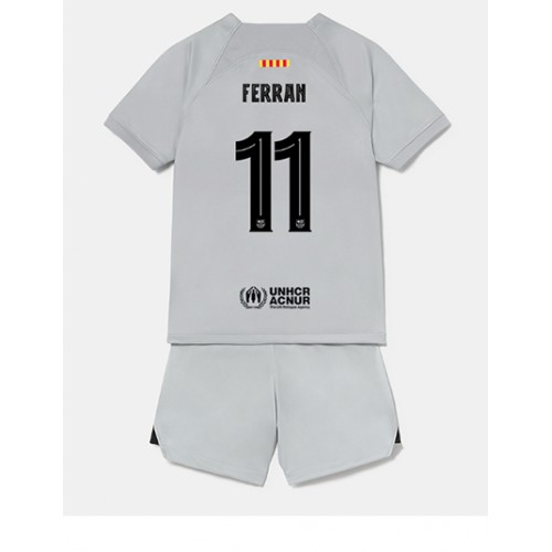 Barcelona Ferran Torres #11 Tredjedraktsett Barn 2022-23 Kortermet (+ Korte bukser) Barcelona Ferran Torres #11 Tredjedraktsett Barn 2022-23 Kortermet (+ Korte bukser)
